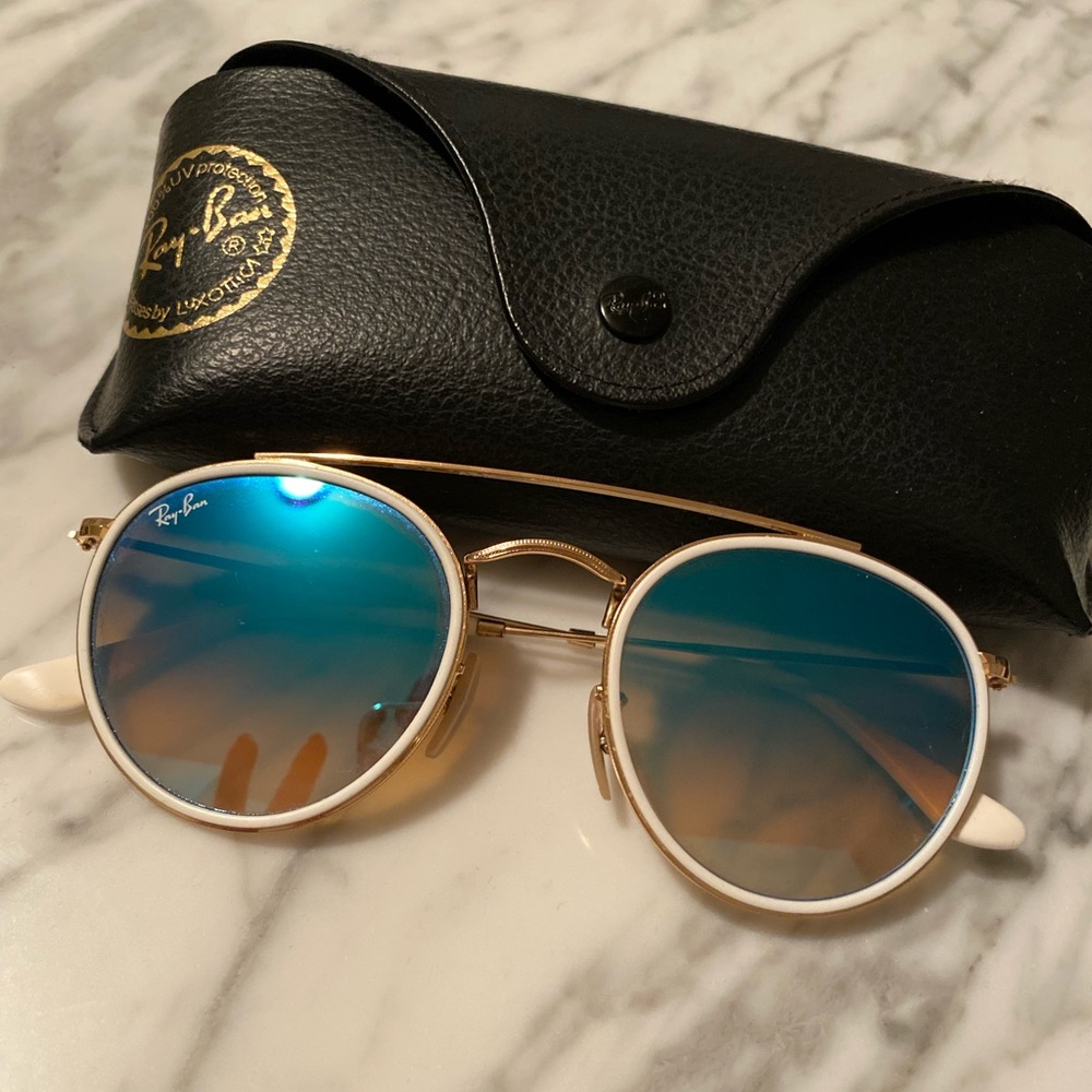 Ray Ban round double bridge sunglasses